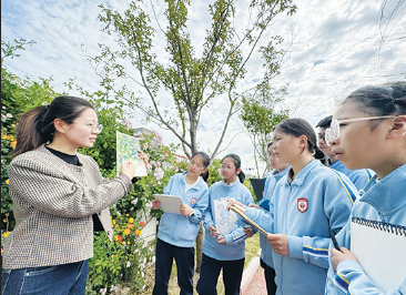 淮阴开明实验学校蔷薇烂漫绽放，花香四溢